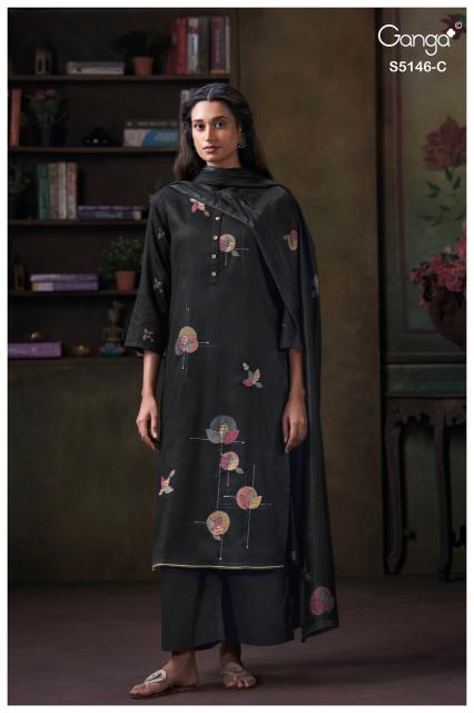 Ganga vedvika 5146 jaipur cotton dress materials wholesalers in mumbai